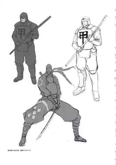 Hanachirasu - Initial Sketches and Unprocessed Illustrations - Selection