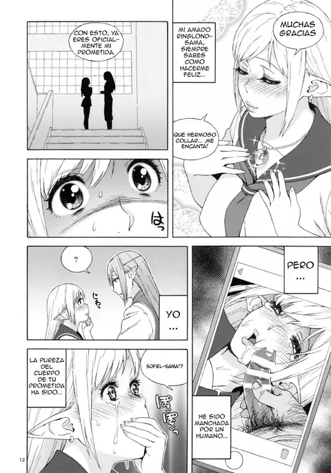 Tenkousei JK Elf 2 -Kegasareta Konyaku no Akashi-