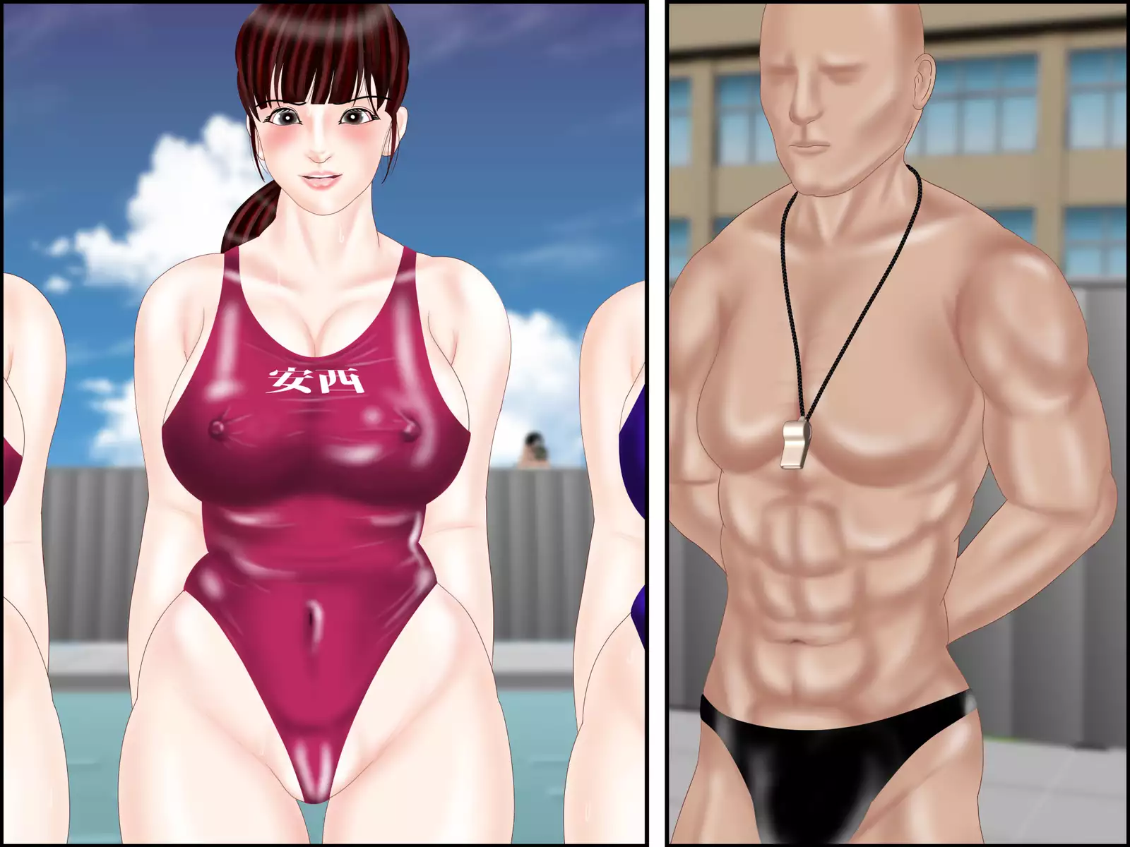 Hitozuma Ninkatsu Swimming 13-nenmae, Rape Sareta Watashi to Shinyuu