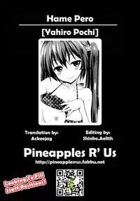 [Yahiro Pochi] Hame Pero Ch. 1-7 [English] =Pineapples r' Us=