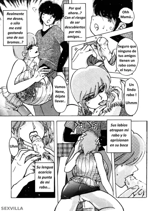 ESTRENANDO LAS NUEVAS TETAS DE MAMÁ