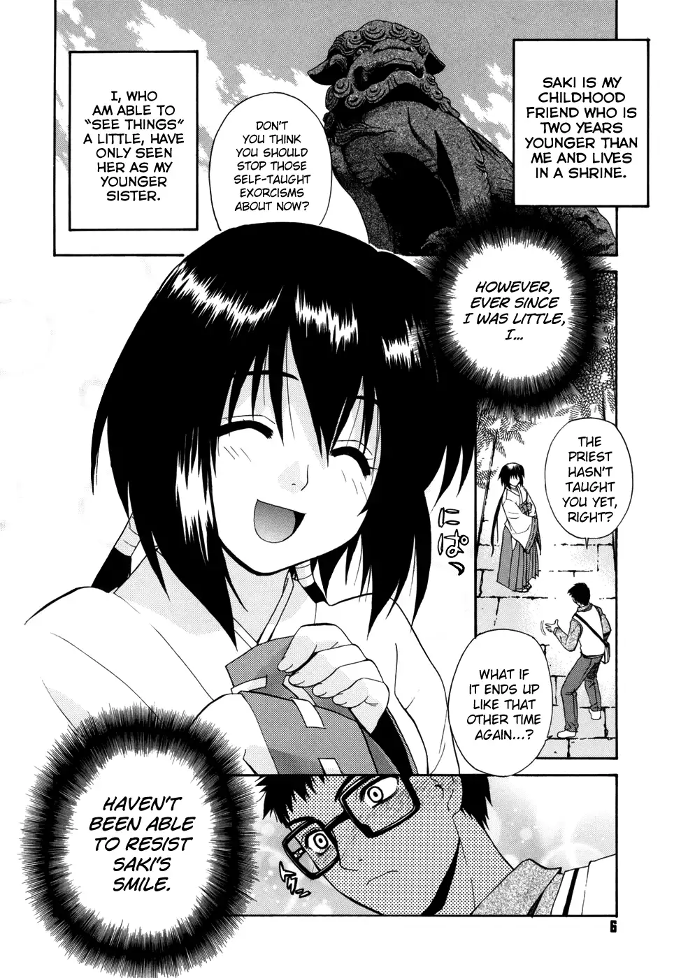Tonari no Miko-san wa Minna Warau Ch.1-6