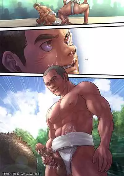 [Pagumiee (Kenta)] Chinpo Sumou Manga o Egakimashita. [Chinese] [同文城] [Digital]