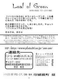 [Power Slide (Uttorikun)] Leaf of Green (Mahou Shoujo Lyrical Nanoha) [Digital]