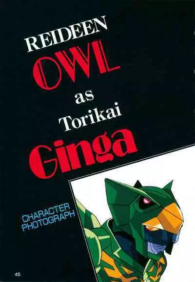 This is Animation Pocket- Chouja Reideen Character Book