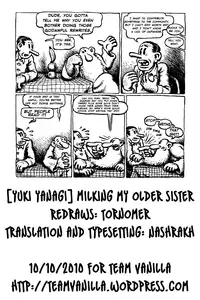 [Yuki Yanagi] Milking My Older Sister (Original) (English) =Team Vanilla=