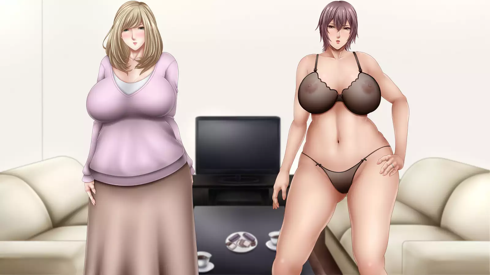 mama to sono osananajimi no ojisanto no ana kurabe