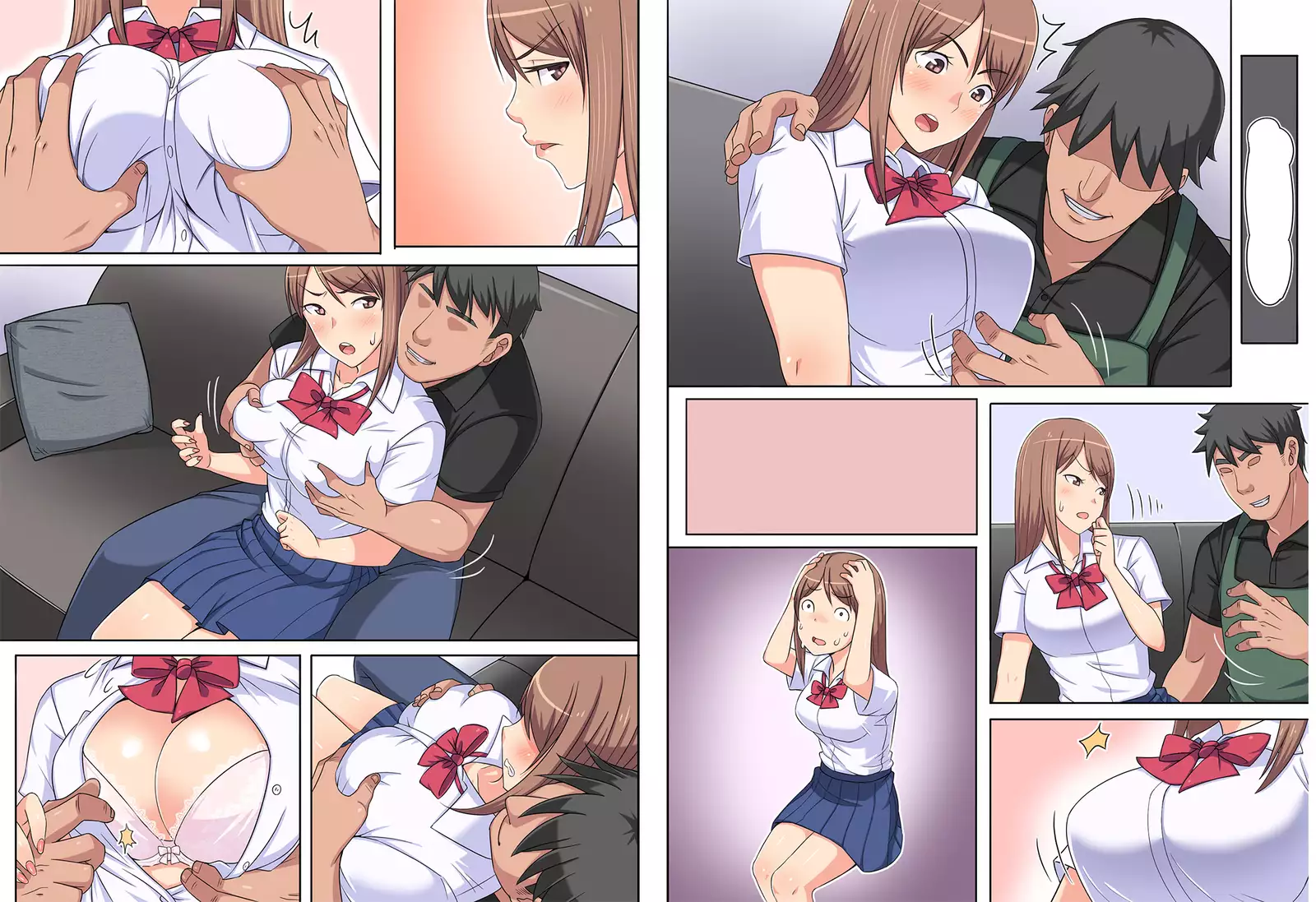 Manbiki Kyonyuu JK ni Oshioki Nakadashi Berochuu Fuck