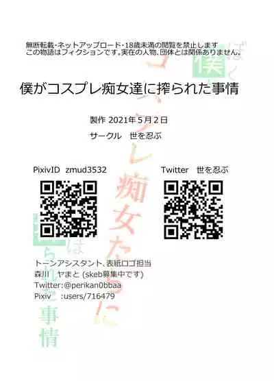 [Yo o Shinobu] Boku ga Cosplay Chijo-tachi ni Shiborareta Jijou