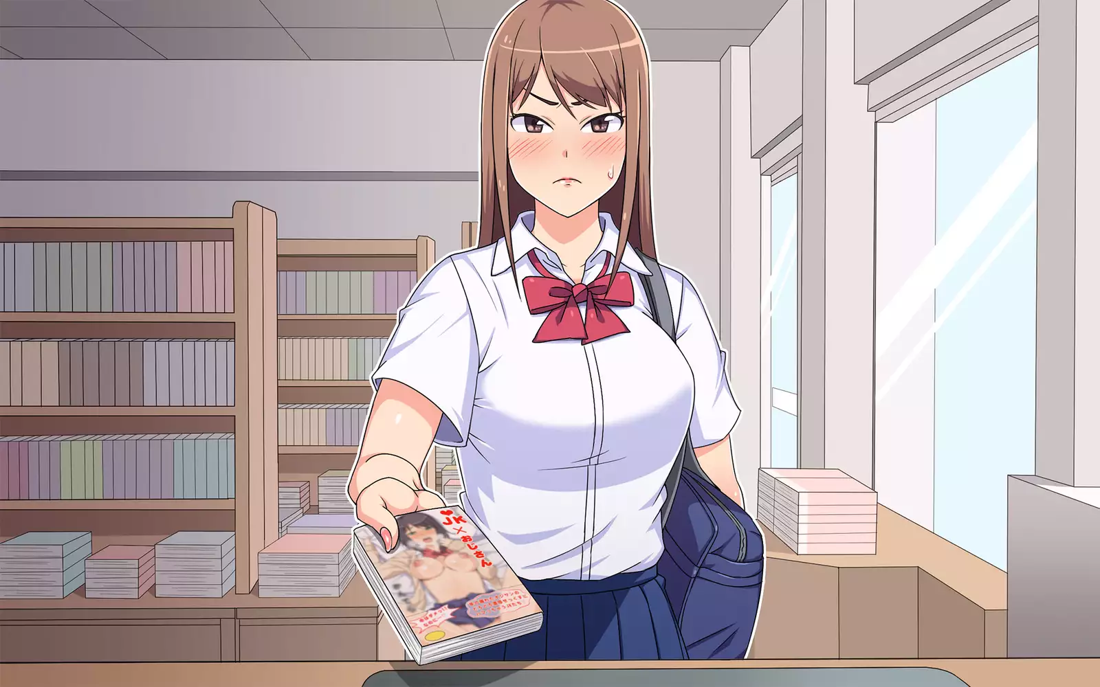 Manbiki Kyonyuu JK ni Oshioki Nakadashi Berochuu Fuck