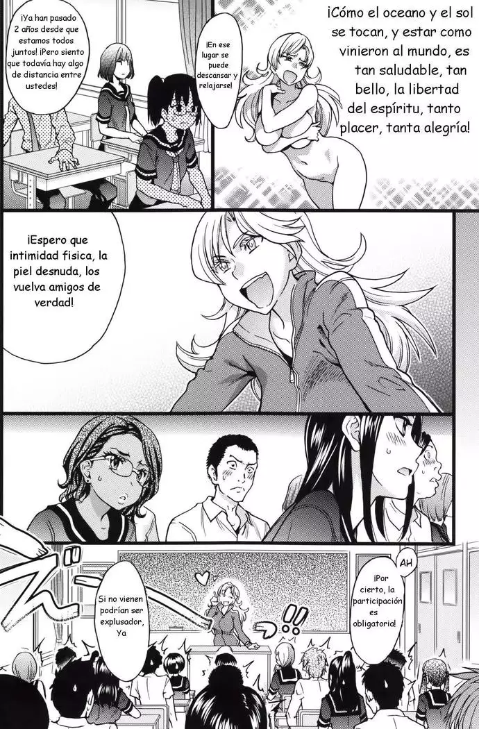 Nudist Beach ni Syuugaku Ryokoude!! - In school trip to the nudist beach!! | ¡Viaje de estudios a la playa nudista!