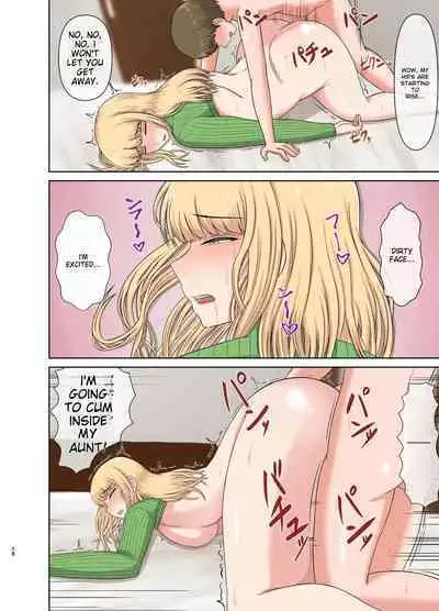 Kinpatsu Oba-san no Suiminkan | My blonde aunt. Sleep rape