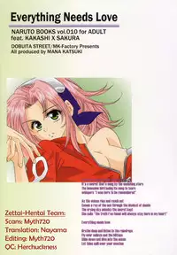 (C63) [Dobuita Street (Katsuki Mana)] Everything Needs Love (Naruto) [English]