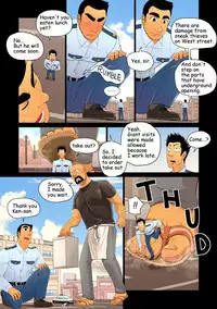 [Gakuranman/Chijimetaro] Giant Policeman - Free version (giant male comic)