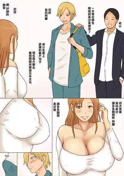 Yawaraka K-Cup Celeb Tsuma Uwaki Oppai Home Stay | 名流人妻的柔軟K罩杯寄宿家庭裡出軌的大胸