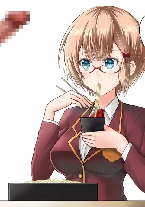 うどんを食べる理珠