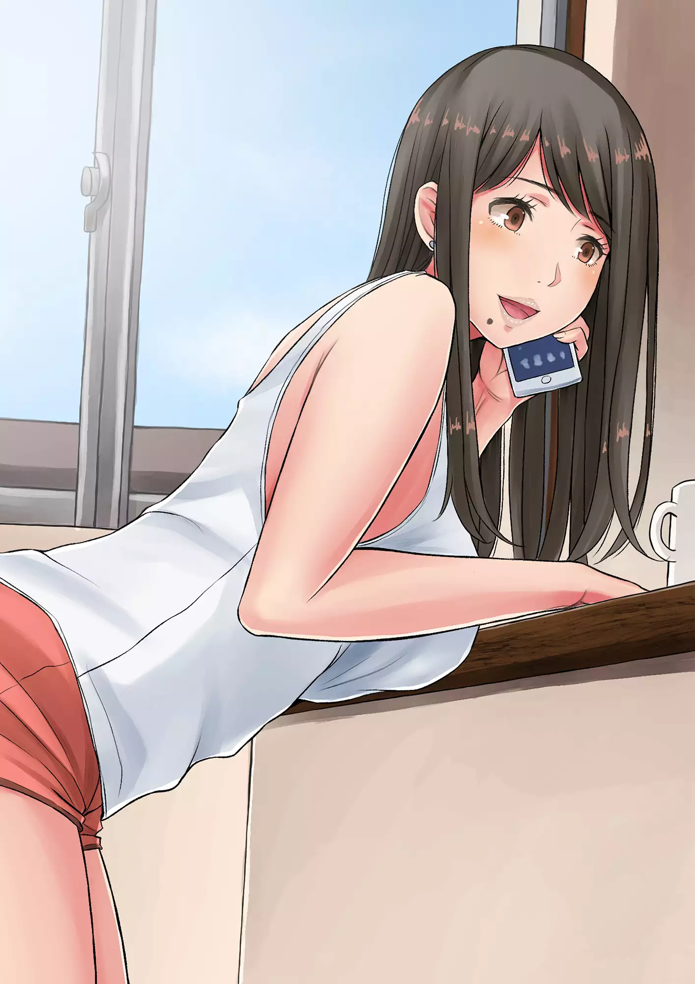 Okusan, chikubi mietemasu yo～ tonari no kyonyū wakadzuma ga mubōbi sugite～