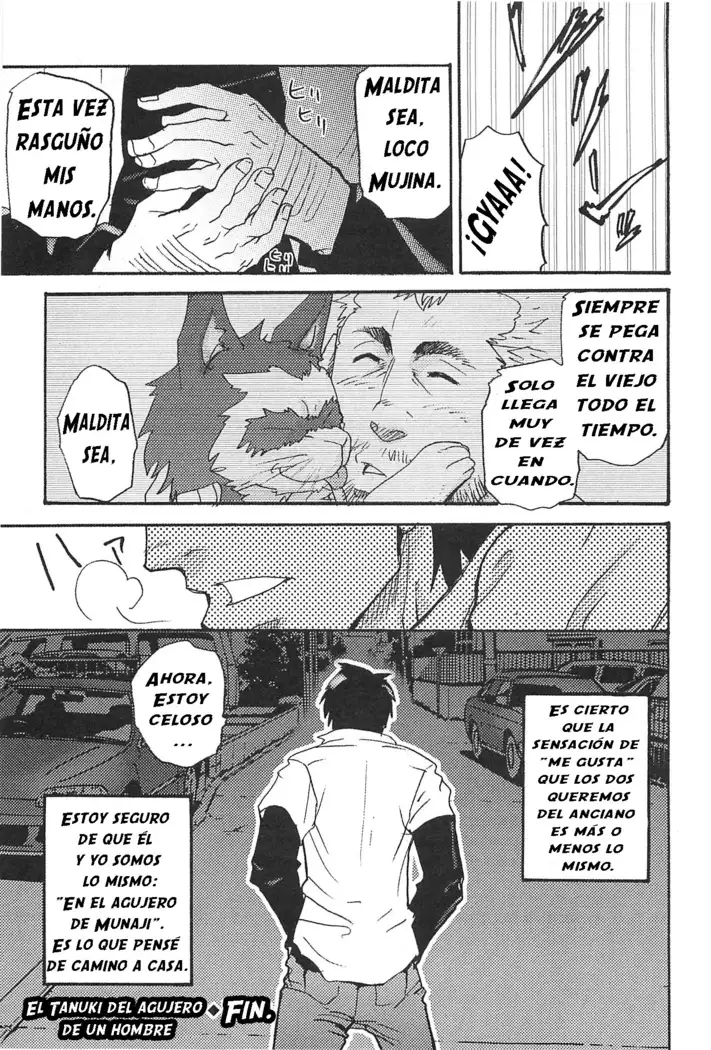 El Tanuki del agujero de un hombre